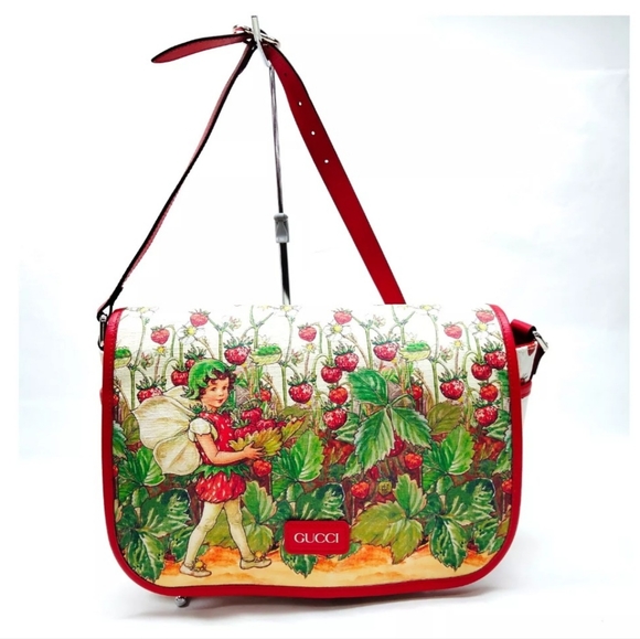 Auth Gucci Strawberry Fairy Messenger Bag - Picture 2 of 13